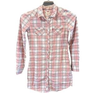 Levi's Pink and White Plaid Girls Dress